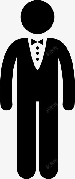 奢侈生活奢侈的男人大胆的领带服装图标高清图片