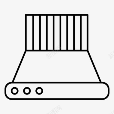 排气罩电器设备图标图标