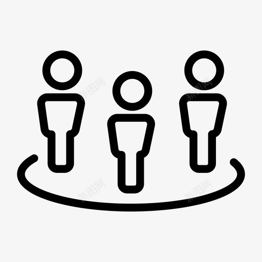 团体商业团体人图标svg_新图网 https://ixintu.com 人 商业团体 团体 团队