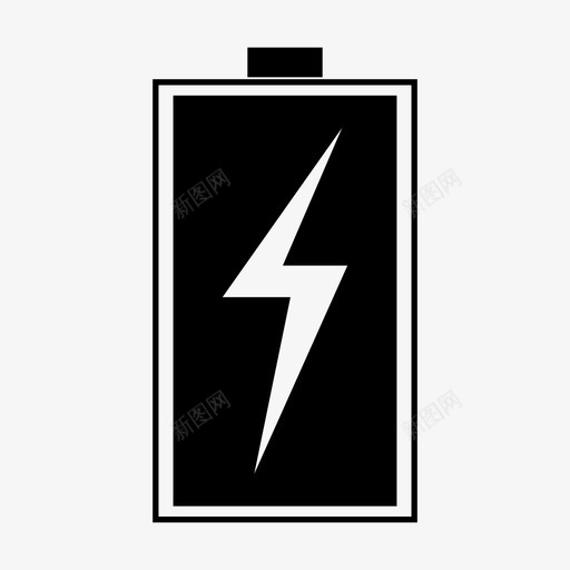 电池电池电量充电图标svg_新图网 https://ixintu.com 充电 可充电 满电池 电池 电池电量