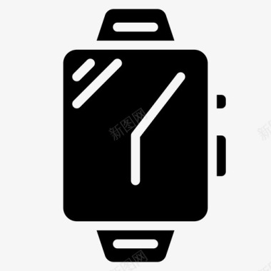 智能手表时钟小工具图标图标