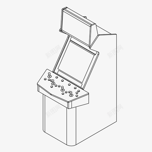 街机游戏机游戏机图标svg_新图网 https://ixintu.com 游戏机 街机游戏机