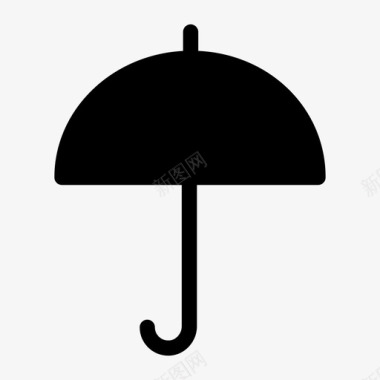 伞气候雨图标图标