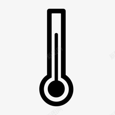 高温夏季温度计图标图标