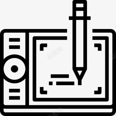 数码笔艺术图标图标