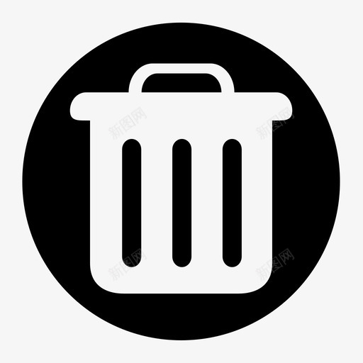 ricon-trashcan01-roundsvg_新图网 https://ixintu.com ricon-trashcan01-round trashcan