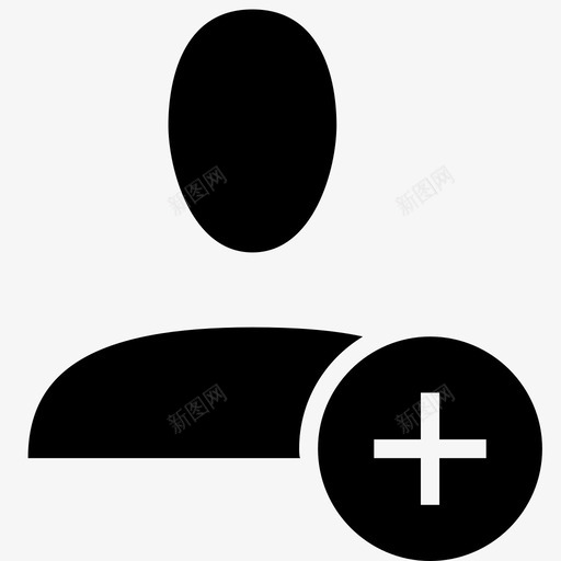 useraccountadd图标svg_新图网 https://ixintu.com account acuteline用户实线 add plus profile user
