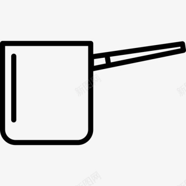平底锅饮料和食物边框颜色图标图标