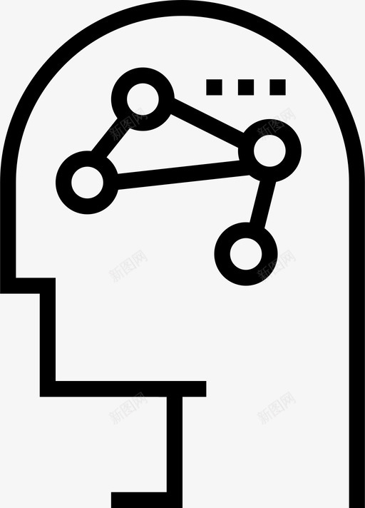 逻辑联系数学图标svg_新图网 https://ixintu.com 思维 数学 网络 联系 逻辑