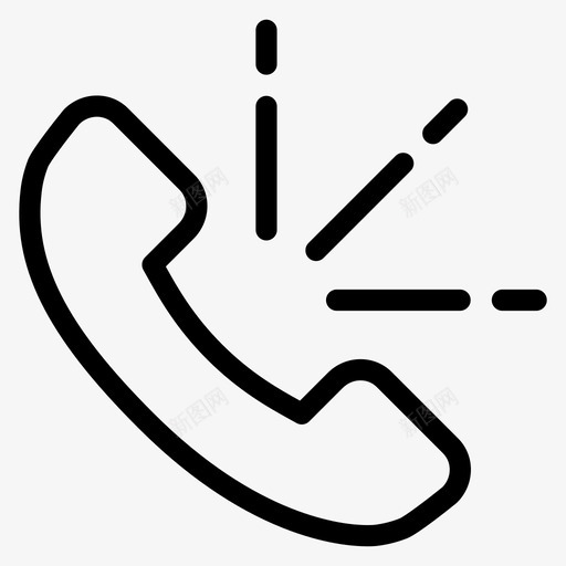 电话聊天通信图标svg_新图网 https://ixintu.com 技术 电话 网络 聊天 连接 通信