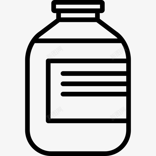 带有标签饮料和食品边框颜色的罐子图标svg_新图网 https://ixintu.com 带有标签 边框颜色的罐子 饮料和食品