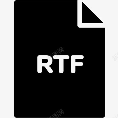 rtf文件扩展名格式图标图标