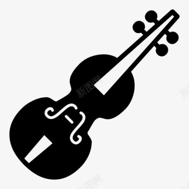 中提琴古典乐器图标图标