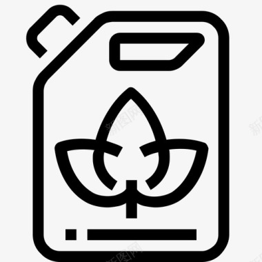 生物燃料碳罐生态图标图标