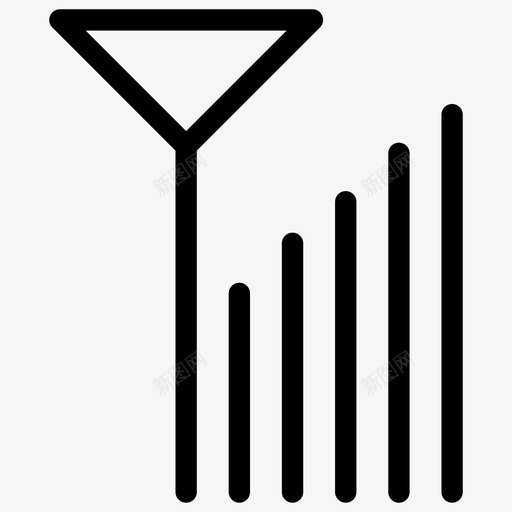 信号强度连接互联网图标svg_新图网 https://ixintu.com wifi 互联网 信号强度 电子邮件 连接