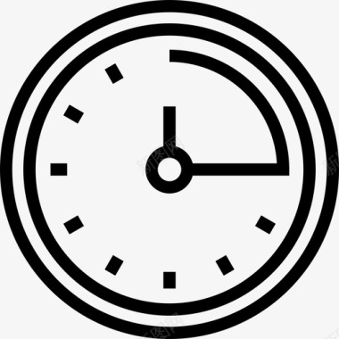 时间管理时钟截止日期图标图标