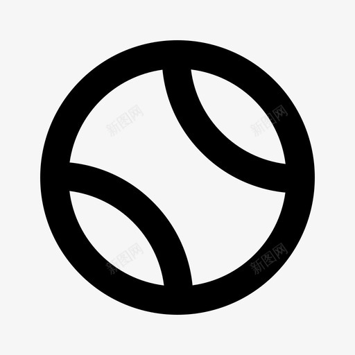 运动球网球图标svg_新图网 https://ixintu.com 球 网球 运动