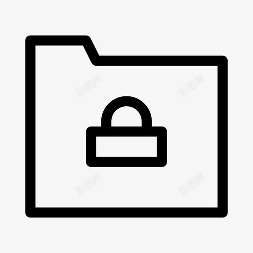锁定的ios文件夹保护安全保护文件夹锁定图标svg_新图网 https://ixintu.com 安全保护 文件夹锁定 锁定的ios文件夹保护