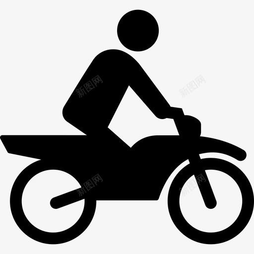 摩托车越野运动图标svg_新图网 https://ixintu.com 摩托车越野 运动