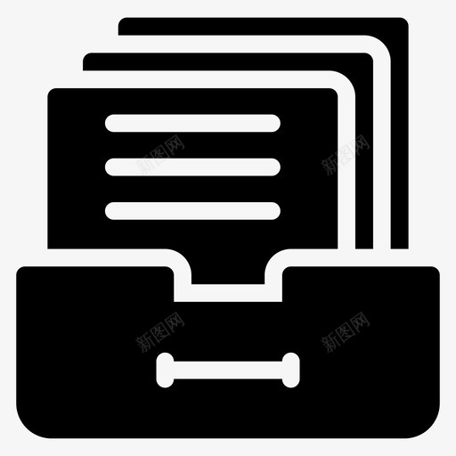 橱柜商务抽屉图标svg_新图网 https://ixintu.com 办公室 办公室标志符号第1卷 商务 抽屉 文件 橱柜