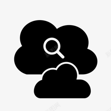 云搜索云数据库云网络图标图标