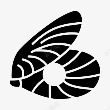 珍珠海滩蛤蜊图标图标
