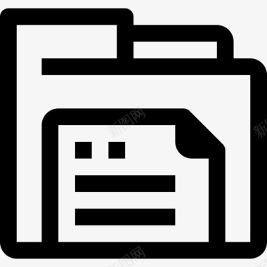 文件夹和归档文档文件图标图标