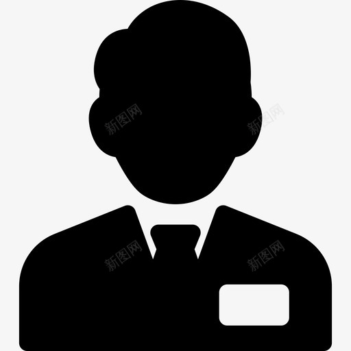 有领带有人有投资的职员图标svg_新图网 https://ixintu.com 有人 有投资的职员 有领带