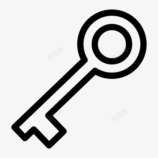 钥匙通道门钥匙图标svg_新图网 https://ixintu.com 密码 工具和器具 通道 钥匙 门钥匙