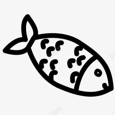 鱼犹太节日莎娜托娃图标图标