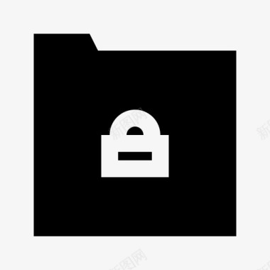 锁定文件夹保护安全图标图标