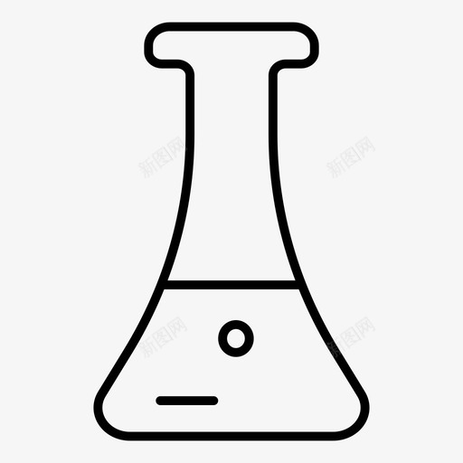 锥形烧瓶烧杯实验图标svg_新图网 https://ixintu.com 实验 实验室 测试 烧杯 科学细线 锥形烧瓶