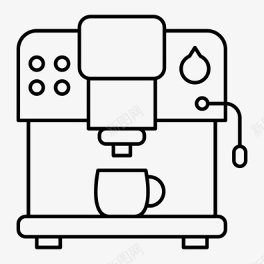 咖啡机电器设备图标图标