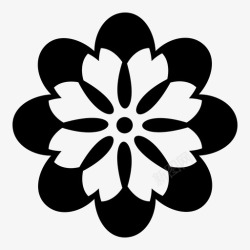 牡丹ICON牡丹花图案图标高清图片