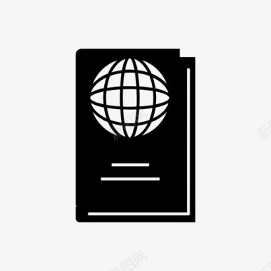 护照证件许可证图标图标