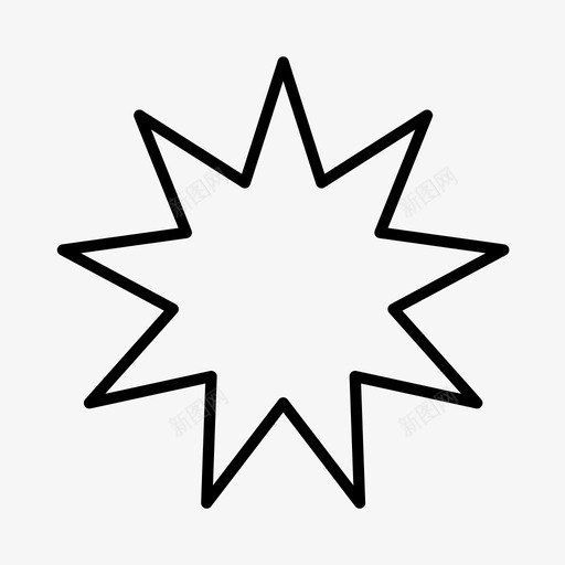 星形几何形促销图标svg_新图网 https://ixintu.com 促销 几何形 形状 星形 星形爆发 销售