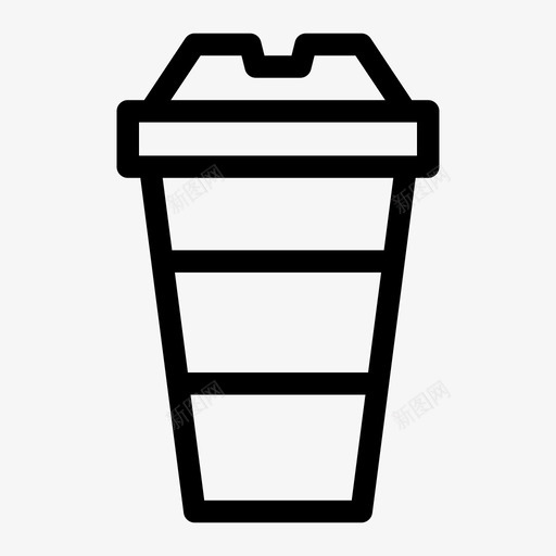 纸杯咖啡饮料图标svg_新图网 https://ixintu.com 咖啡 水 纸杯 饮料