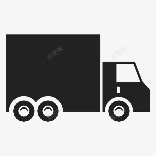 卡车棚车运输工具图标svg_新图网 https://ixintu.com 卡车 棚车 车辆 运输工具