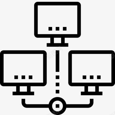 分布式数据库计算机连接图标图标