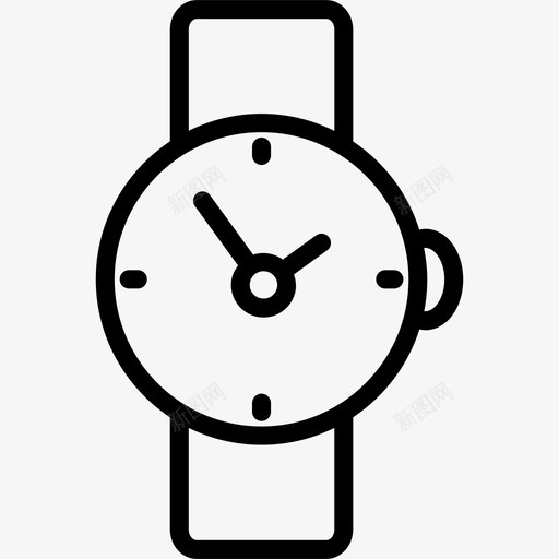 手表时钟指针图标svg_新图网 https://ixintu.com 手表 指针 时钟 时间 物体1