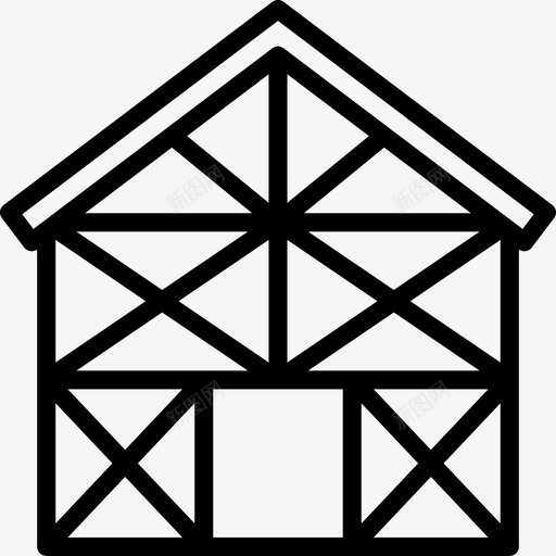 房屋框架建筑施工图标svg_新图网 https://ixintu.com 建筑 房屋框架 施工 施工大纲 结构 计划