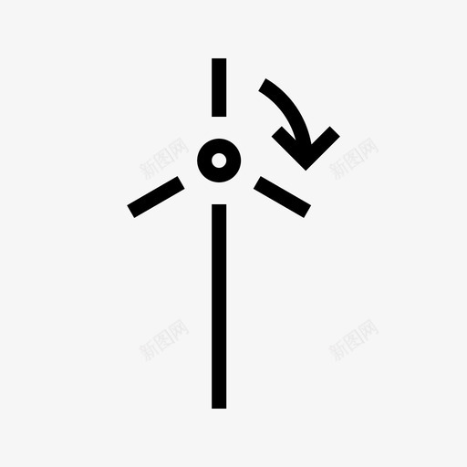 风车生态薄图标svg_新图网 https://ixintu.com 生态薄 风车