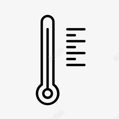 高温天气预报炎热图标图标
