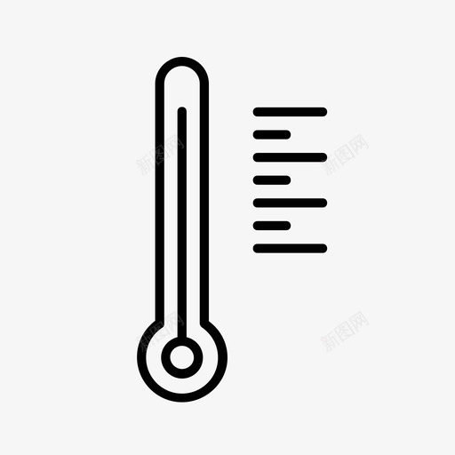 高温天气预报炎热图标svg_新图网 https://ixintu.com 天气 天气图标 天气预报 温度计 炎热 高温