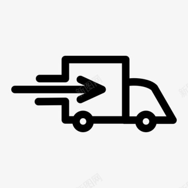 送货汽车运输图标图标