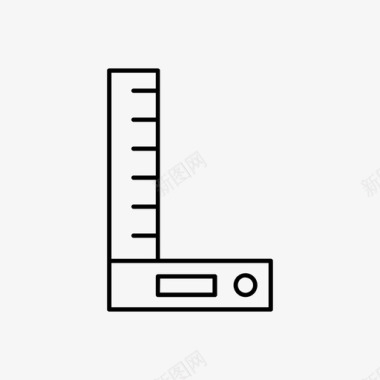 尺结构图标图标