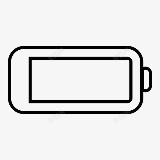 电池没电移动图标svg_新图网 https://ixintu.com 电池没电 移动