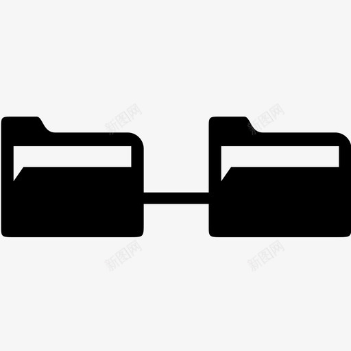 文件夹数据文档图标svg_新图网 https://ixintu.com 办公室 数据 文件夹 文件夹图标3 文档 纸张