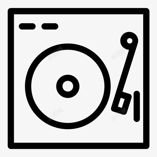 音乐播放器转盘工具2图标svg_新图网 https://ixintu.com 工具2 转盘 音乐播放器