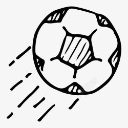 足球事业足球商业成功事业涂鸦图标高清图片